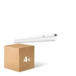 Mehrfachpackung 4x Ledvance LED Deckenleuchte Linear Kompakt Schalter 8W 800lm - 830 Warmweiß | 60cm