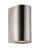 Nordlux Canto Maxi 2 Wandleuchte Rostfreier Stahl Up & Down | IP44 - Geeignet für 2x GU10