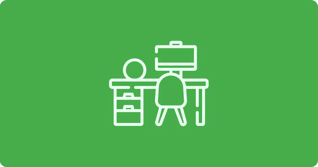 Logo Schreibtisch